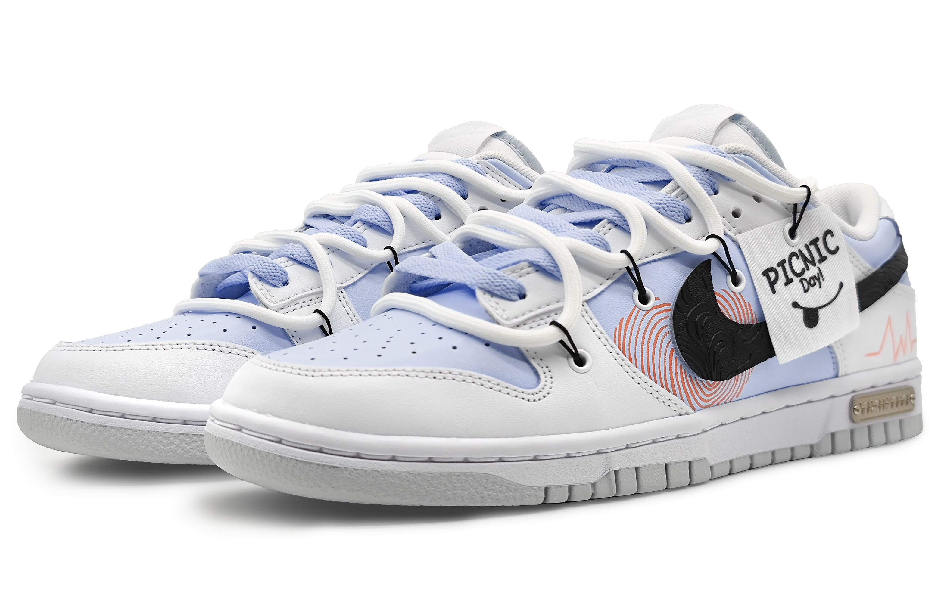 Lookbook [定制鞋款] 耐克Dunk Low '山茶花爱 紫灰色' DV0831-101(Team16-男款指纹爱心紫)