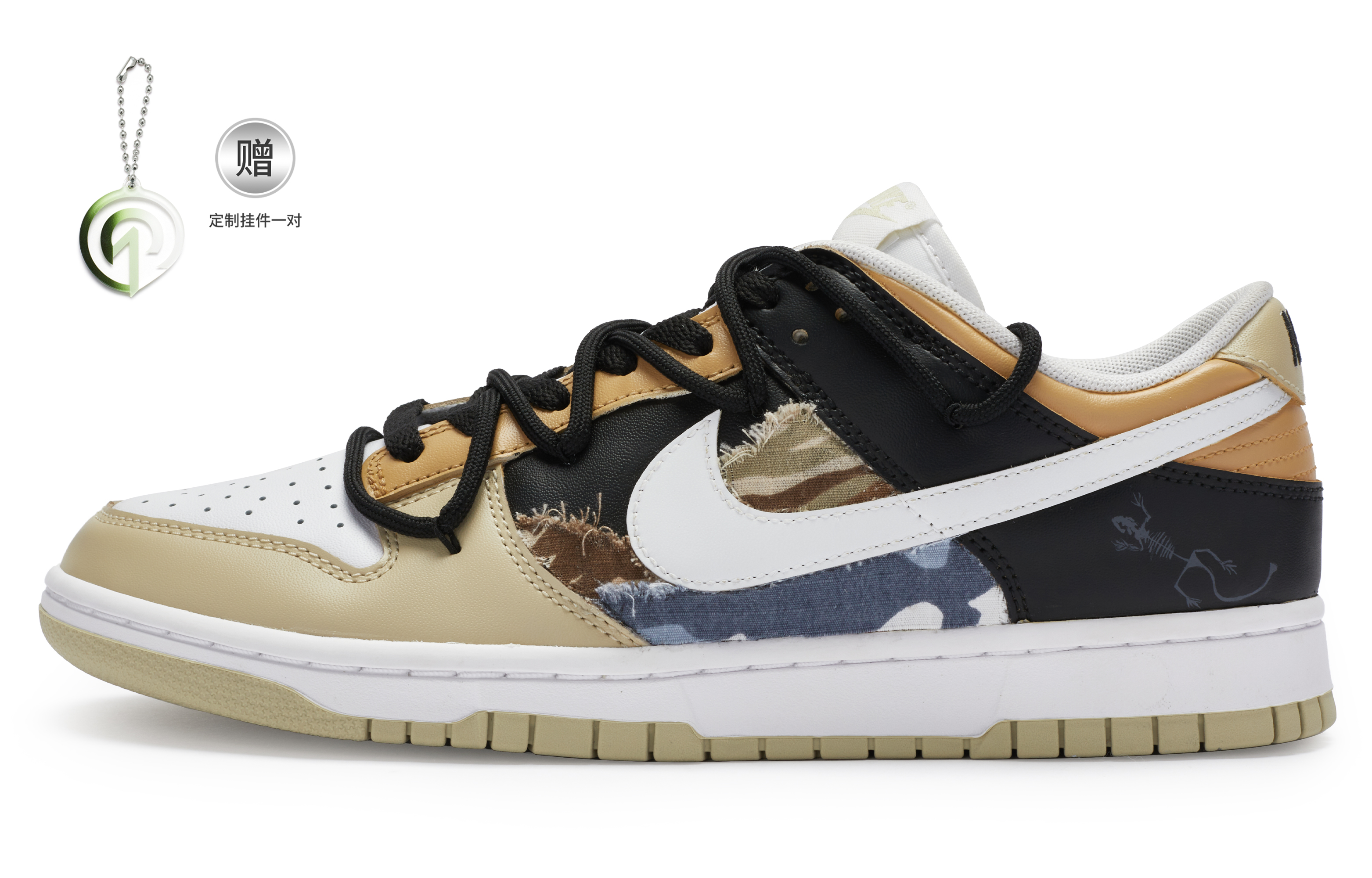 Buy Custom Shoes Nike Dunk Low Camo Patchwork DV0833 100 444125 Novelship