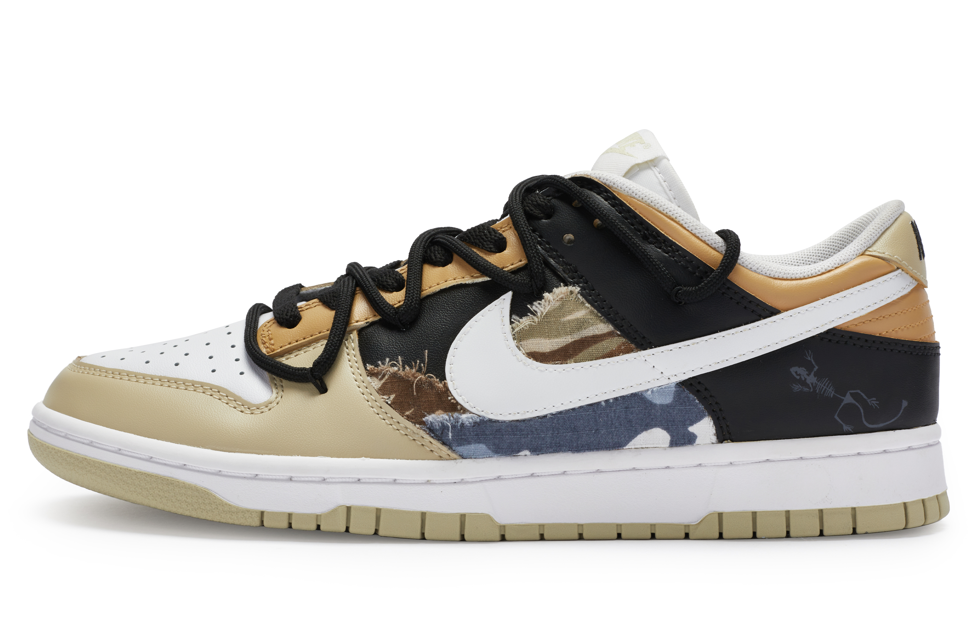 Buy [Nike Kasut Custom] Nike Dunk Low 'Camo Patchwork' DV0833-100-444125