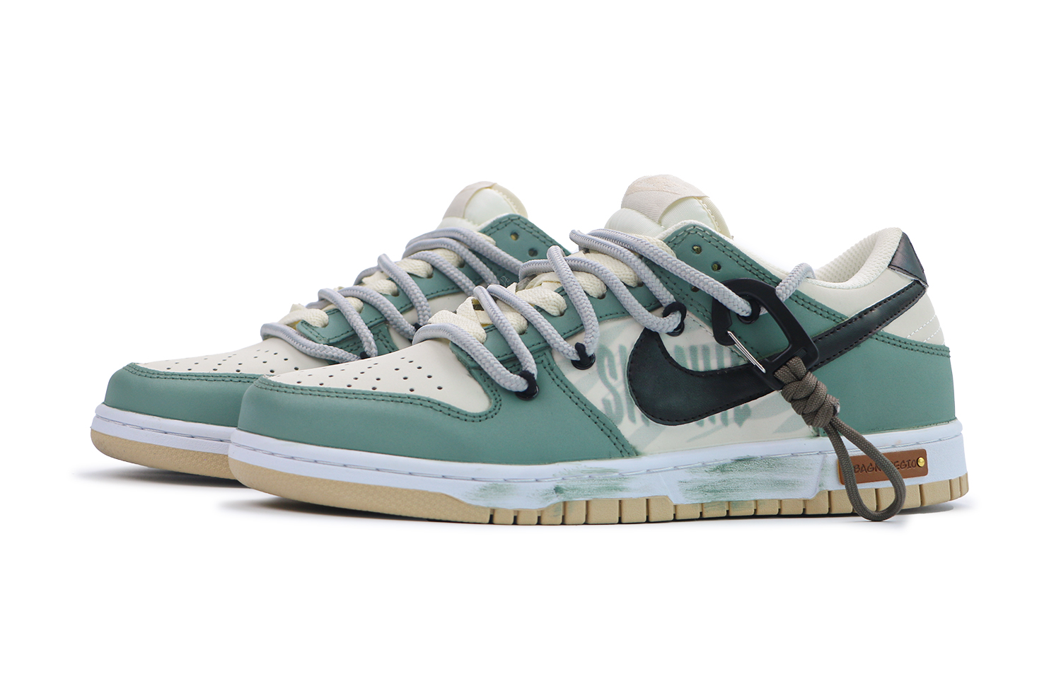 Lookbook [Sepatu Custom] Nike Dunk Low 'Camping Hijau' DV0831-003(Team48-去野营)