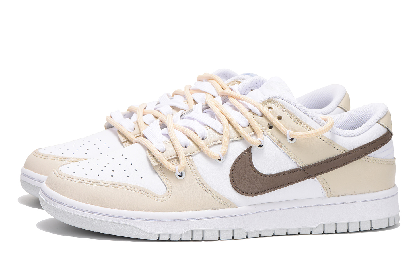 Lookbook [定制鞋] 耐克Dunk Low "去构咖啡" DH9765-102(Team59-女款米黄三SBOX)