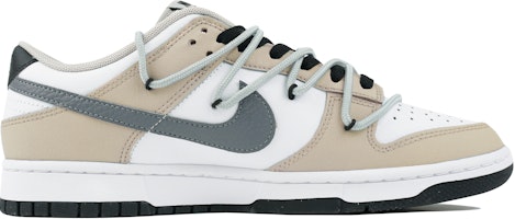 【定制球鞋】Nike Dunk Low 玖制 焦糖曲奇 夏日 高街 解構 雙勾 雙層 Swoosh 休閒 低筒 板鞋 男款 米白 Order 【定制球鞋】Nike Dunk Low 玖制 焦糖曲奇 夏日 高街 解構 雙勾 雙層 Swoosh 休閒 低筒 板鞋 男款 米白