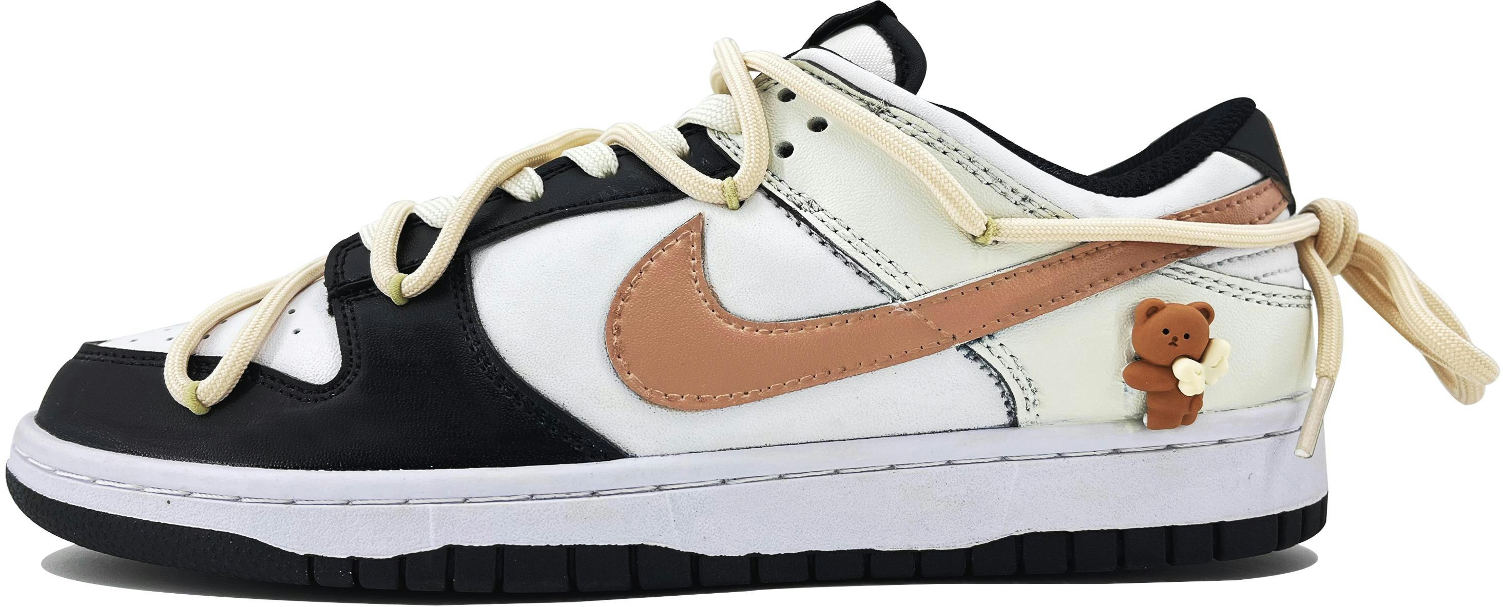 custom-shoes-nike-dunk-low-cartoon-black-brown-dd-1391-100-team168-77ve