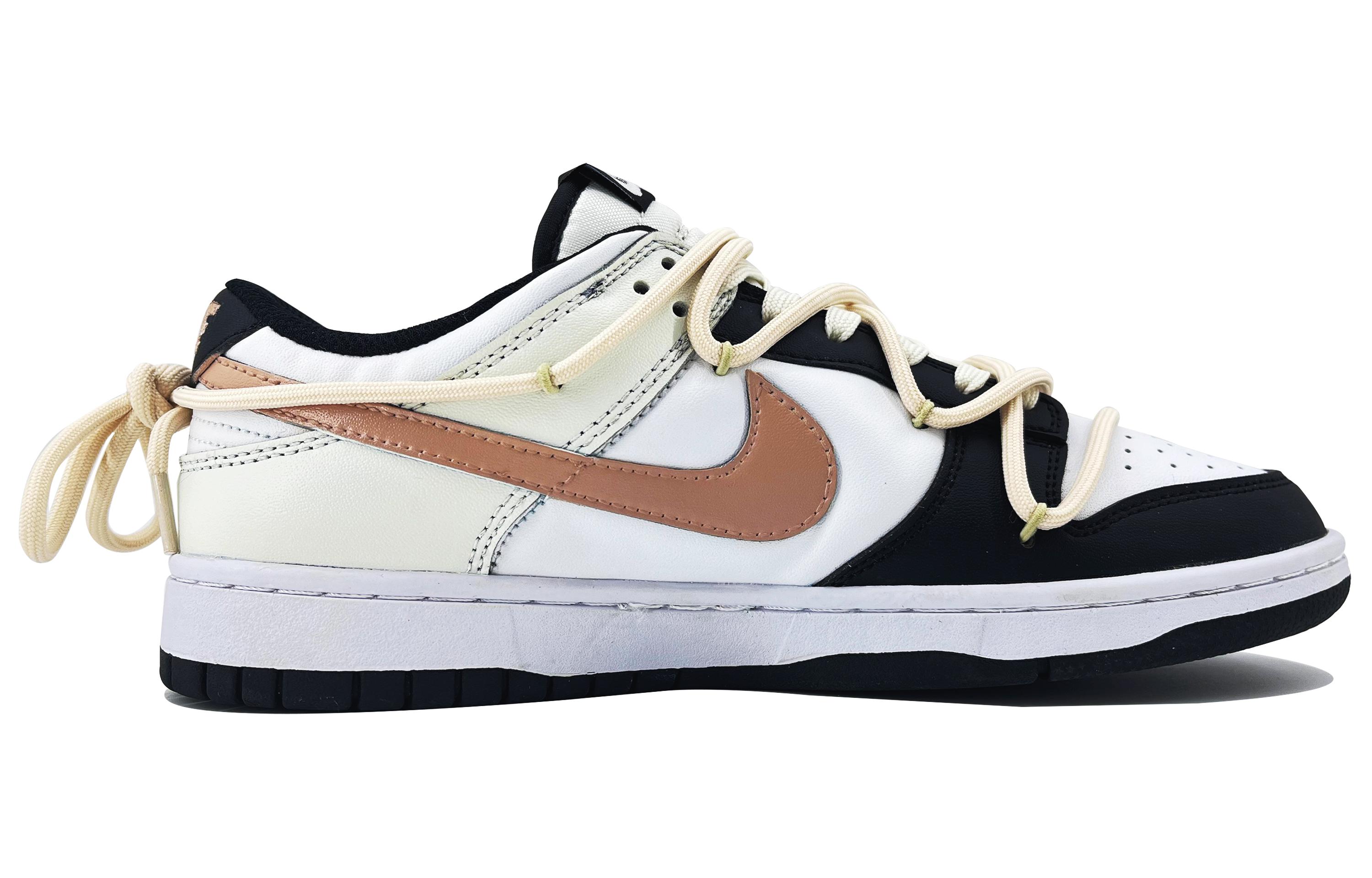 Lookbook [Kasut Custom] Nike Dunk Low 'Kartun Hitam-Coklat' DD1391-100（Team168-77LoS-BOX）