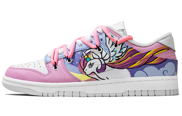 Buy [Sepatu Kustom] Nike Dunk Low 'Kartun Pelangi Unicorn Dekonstruksi' DV0831-101-469015