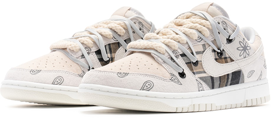 【カスタムシューズ】ナイキ ダンクロー「カシュー フラワークレーン スエード」 DD8338-001(TeamB-男款腰果花米白) Lookbook 【カスタムシューズ】ナイキ ダンクロー「カシュー フラワークレーン スエード」 DD8338-001(TeamB-男款腰果花米白)