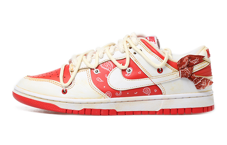 Buy [定制鞋款] 耐克Dunk Low'腰果花解构' CW1590-600(Team拾玖-女款腰果花S-BOX)