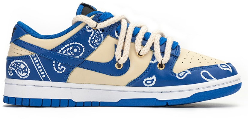 【定制鞋款】耐克Dunk低帮 '腰果花解构系带 - 奶油闪电蓝' DD1391-001(TeamA-DKL男款腰果花小TS) Order 【定制鞋款】耐克Dunk低帮 '腰果花解构系带 - 奶油闪电蓝' DD1391-001(TeamA-DKL男款腰果花小TS)
