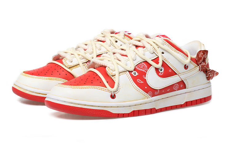 Lookbook [定制鞋款] 耐克Dunk Low'腰果花解构' CW1590-600(Team拾玖-女款腰果花S-BOX)