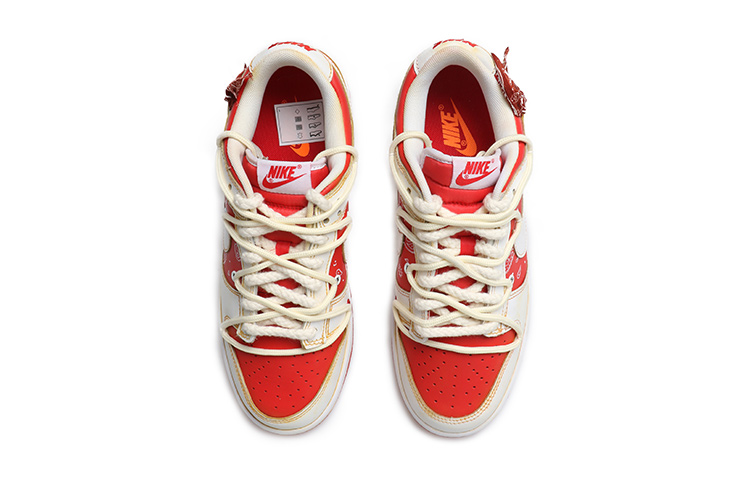 Shop [定制鞋款] 耐克Dunk Low'腰果花解构' CW1590-600(Team拾玖-女款腰果花S-BOX)