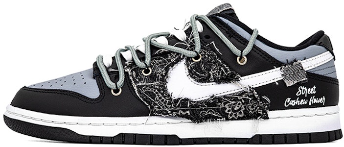 ナイキ ダンク ロー "カシューフラワーデニム" (カスタム) DH9765-002(Team肆-女款解构缝布腰果花) Buy ナイキ ダンク ロー "カシューフラワーデニム" (カスタム) DH9765-002(Team肆-女款解构缝布腰果花)