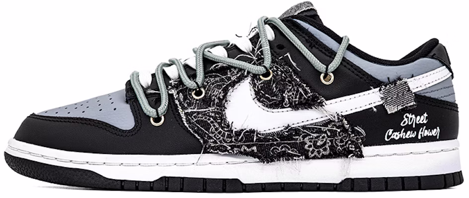 나이키 덩크 로우 '캐슈 플라워 데님' (커스텀) DJ6188-002(Team肆-男款解构缝布腰果花) Buy 나이키 덩크 로우 '캐슈 플라워 데님' (커스텀) DJ6188-002(Team肆-男款解构缝布腰果花)