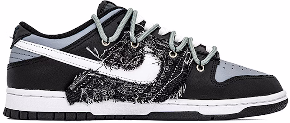 ナイキ ダンク ロー "カシューフラワーデニム" (カスタム) DH9765-002(Team肆-女款解构缝布腰果花) Order ナイキ ダンク ロー "カシューフラワーデニム" (カスタム) DH9765-002(Team肆-女款解构缝布腰果花)