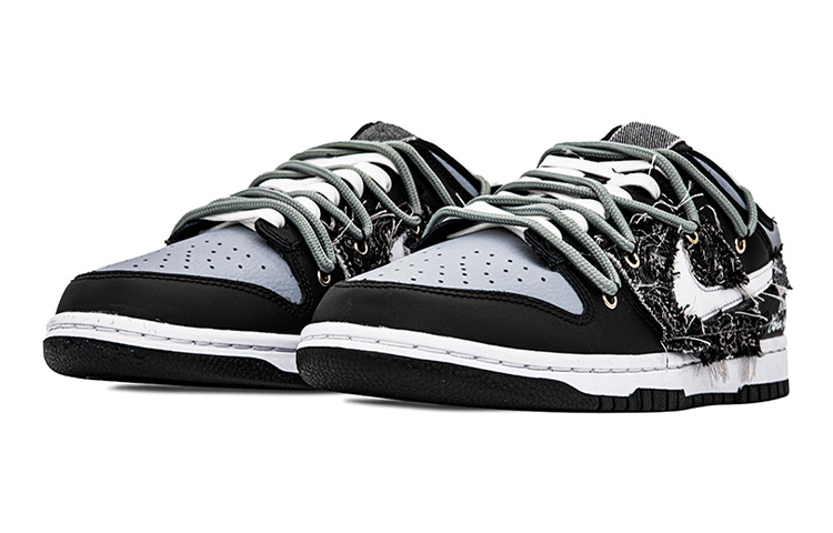 Lookbook [定制鞋款] 耐克Dunk Low '腰果花牛仔' DH9765-002(Team肆-女款解构缝布腰果花)