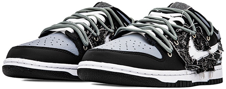 ナイキ ダンク ロー "カシューフラワーデニム" (カスタム) DH9765-002(Team肆-女款解构缝布腰果花) Lookbook ナイキ ダンク ロー "カシューフラワーデニム" (カスタム) DH9765-002(Team肆-女款解构缝布腰果花)