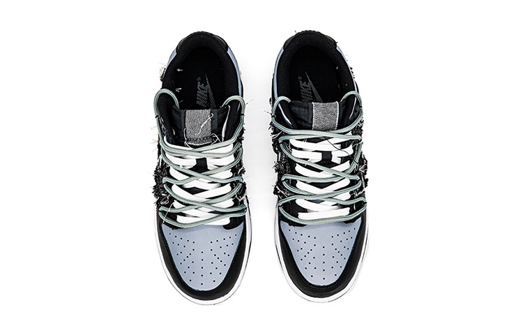 Shop [定制鞋款] 耐克Dunk Low '腰果花牛仔' DH9765-002(Team肆-女款解构缝布腰果花)