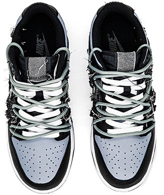 ナイキ ダンク ロー "カシューフラワーデニム" (カスタム) DH9765-002(Team肆-女款解构缝布腰果花) Shop ナイキ ダンク ロー "カシューフラワーデニム" (カスタム) DH9765-002(Team肆-女款解构缝布腰果花)