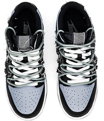 나이키 덩크 로우 '캐슈 플라워 데님' (커스텀) DJ6188-002(Team肆-男款解构缝布腰果花) Shop 나이키 덩크 로우 '캐슈 플라워 데님' (커스텀) DJ6188-002(Team肆-男款解构缝布腰果花)