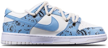 나이키 덩크 로우 '캐슈 플라워 바이브' (커스텀) DH9765-100(TeamT-腰果花雾霾蓝S-BOX) Order 나이키 덩크 로우 '캐슈 플라워 바이브' (커스텀) DH9765-100(TeamT-腰果花雾霾蓝S-BOX)