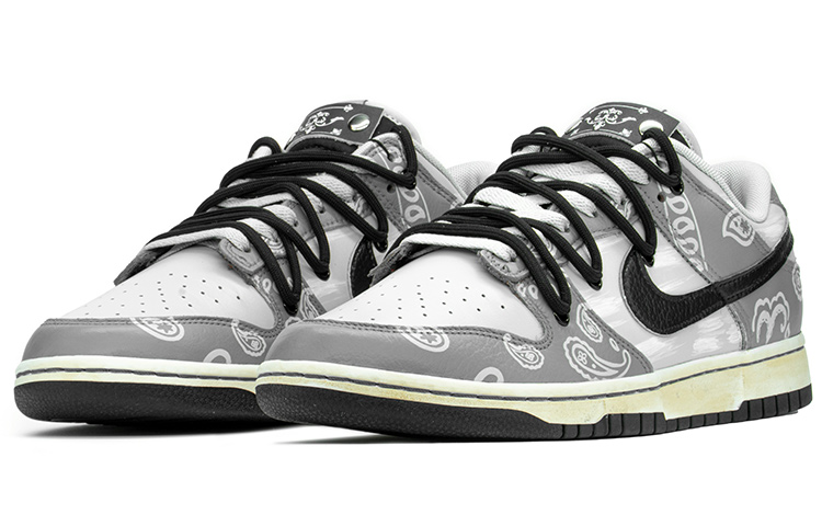 Lookbook [Sepatu Kustom] Nike Dunk Low 'Aura Bunga Kesya' DD3363-002(TeamA-DKL男做旧腰果SBOX)