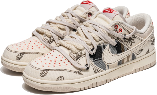 【カスタムシューズ】ナイキ ダンク ロー 'カシュー ペイズリー' DV0834-100(TeamB-米白腰果花解构) Lookbook 【カスタムシューズ】ナイキ ダンク ロー 'カシュー ペイズリー' DV0834-100(TeamB-米白腰果花解构)
