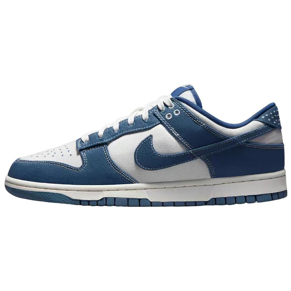[Custom Shoes] Nike Dunk Low 'Cashew Paisley Industrial Denim Deconstructed Blue-White' 圖 6
