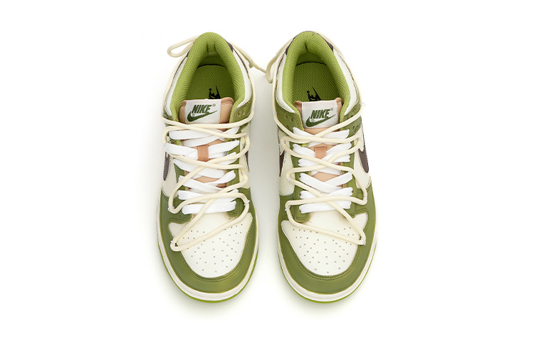 Shop [Zapatillas Personalizadas] Nike Dunk Low 'Verde Cedro Blanco Marrón' DV9108-711(Team33-禁止拍摄雪松女款)