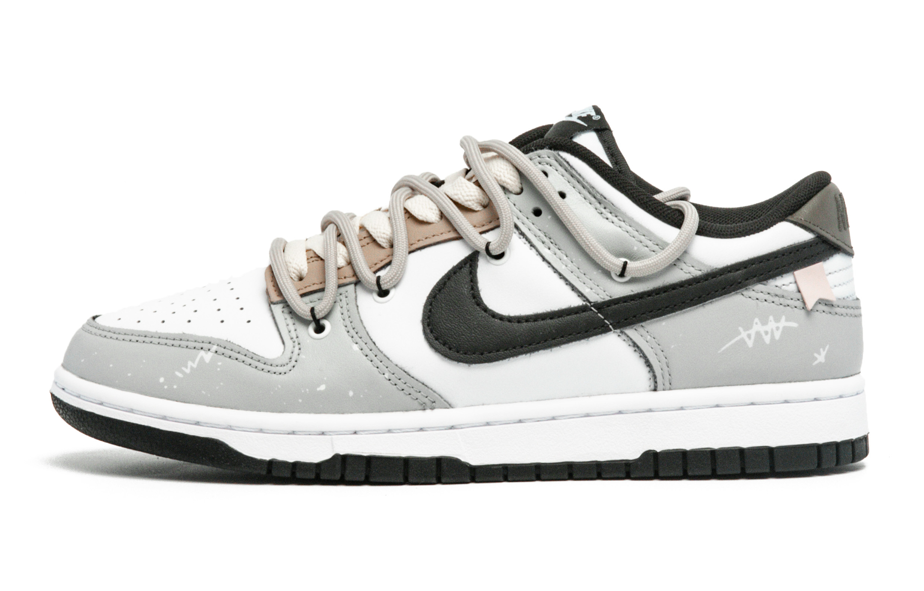 Buy 나이키 덩크 로우 '시멘트 스모크 그레이' (커스텀) CW1590-100(Team94-女款水泥烟灰)