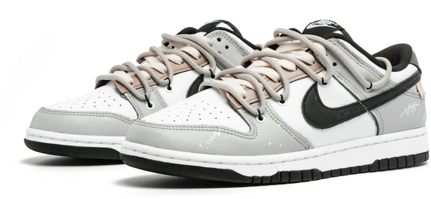 나이키 덩크 로우 '시멘트 스모크 그레이' (커스텀) CW1590-100(Team94-女款水泥烟灰) Lookbook 나이키 덩크 로우 '시멘트 스모크 그레이' (커스텀) CW1590-100(Team94-女款水泥烟灰)