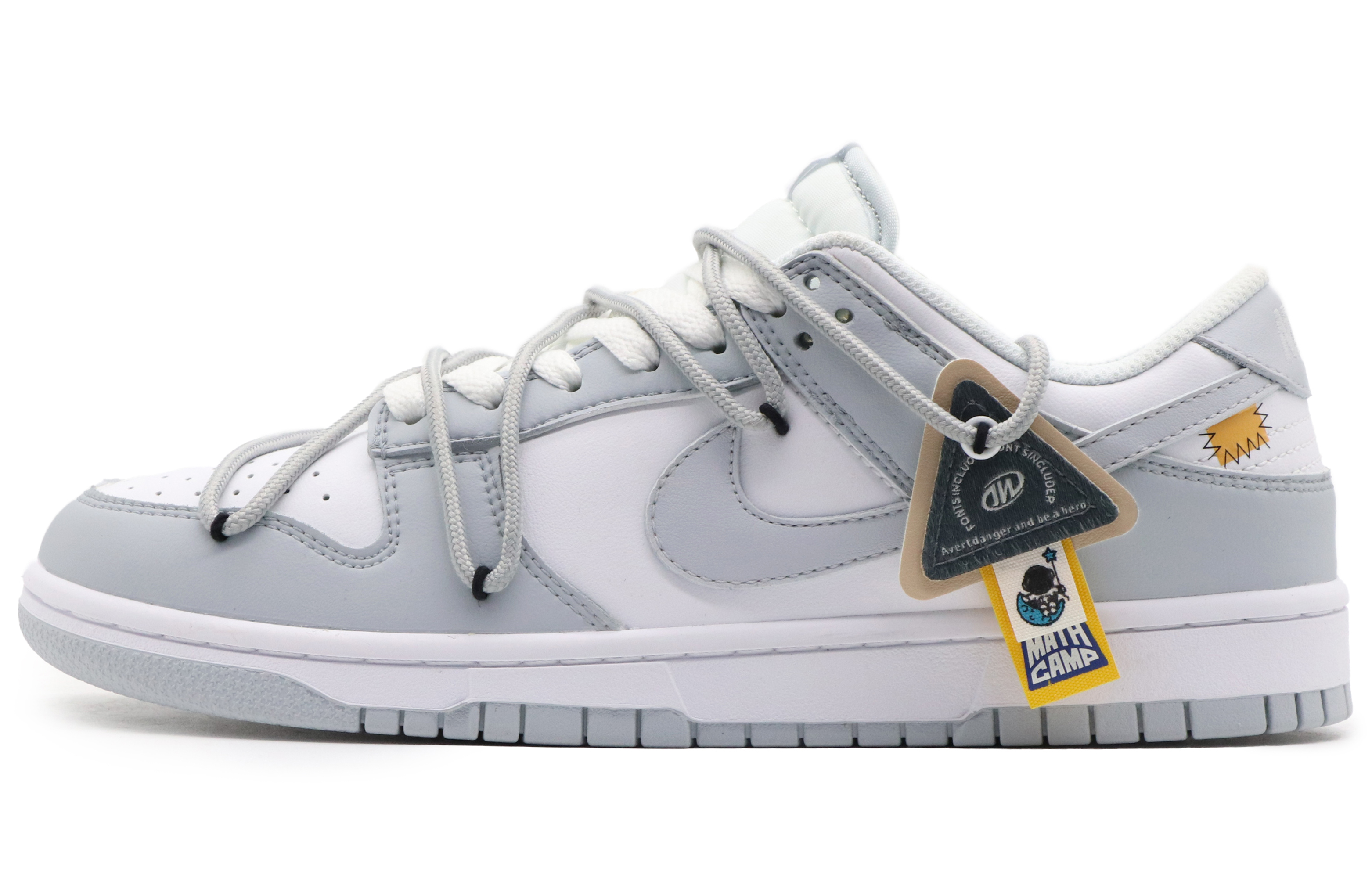 Buy [Zapatos Personalizados] Nike Dunk Low 'Gris Campeón Blanco' DV0831-101(Team57-男款冠军)