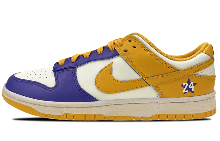 Buy 【定制球鞋】 Nike Dunk Low 是在玩鞋 情人節禮盒 客場 總冠軍 作舊 低幫 板鞋 男款 紫黃