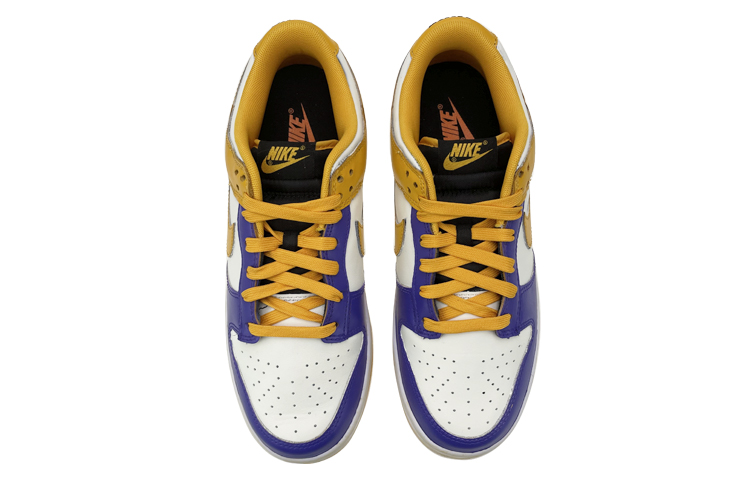 Shop 【定制球鞋】 Nike Dunk Low 是在玩鞋 情人節禮盒 客場 總冠軍 作舊 低幫 板鞋 男款 紫黃