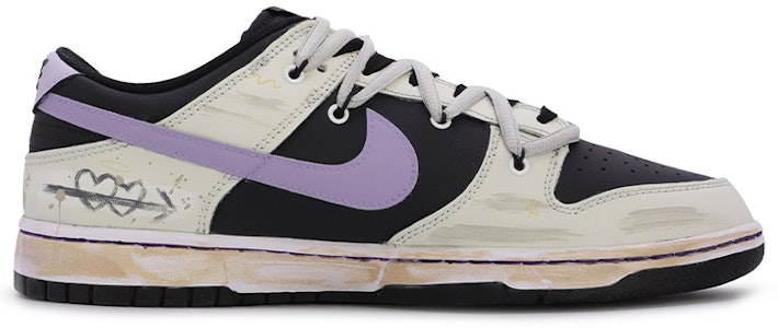 나이키 덩크 로우 '장춘 꽃파랑 그래피티' (커스텀) DJ6188-002(TeamM-男款长春花涂鸦黑白) Order 나이키 덩크 로우 '장춘 꽃파랑 그래피티' (커스텀) DJ6188-002(TeamM-男款长春花涂鸦黑白)