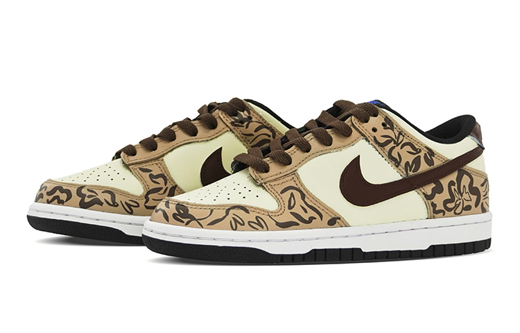 Lookbook Zapatillas Nike Dunk Low 'Estampado Cheetah Piedra Fósil' DH9765-402(Team14-女款印花S-BoxQD)