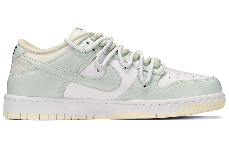 Order [定制鞋款] Nike Dunk Low '化学公式徽章' DJ6188-100(TeamE-男款化学式皮贴白绿)