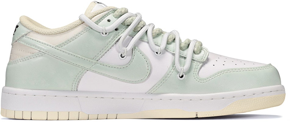 【定制球鞋】 Nike Dunk Low 化學式皮貼 低幫 板鞋 男款 白綠 Order 【定制球鞋】 Nike Dunk Low 化學式皮貼 低幫 板鞋 男款 白綠