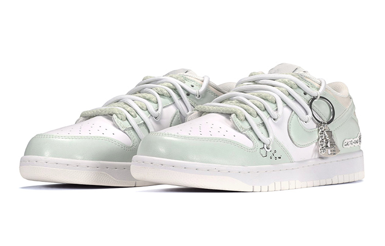 Lookbook 【定制球鞋】Nike Dunk Low 化學式皮貼 低幫 板鞋 GS 白綠