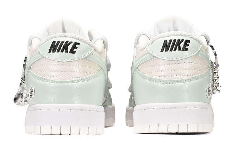 Shop 【定制球鞋】Nike Dunk Low 化學式皮貼 低幫 板鞋 GS 白綠