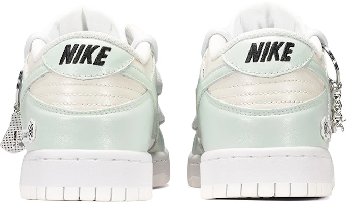 【定制球鞋】Nike Dunk Low 化學式皮貼 低幫 板鞋 GS 白綠 Shop 【定制球鞋】Nike Dunk Low 化學式皮貼 低幫 板鞋 GS 白綠