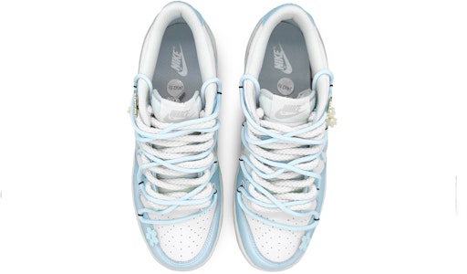 【定制球鞋】Nike Dunk Low 舒適百搭 櫻花濺漆 清新簡約 漸變色彩 解構 低筒 滑板鞋 GS 藍白 Shop 【定制球鞋】Nike Dunk Low 舒適百搭 櫻花濺漆 清新簡約 漸變色彩 解構 低筒 滑板鞋 GS 藍白