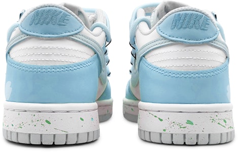 【定制球鞋】Nike Dunk Low 舒適百搭 櫻花濺漆 清新簡約 漸變色彩 解構 低筒 滑板鞋 GS 藍白 Purchase 【定制球鞋】Nike Dunk Low 舒適百搭 櫻花濺漆 清新簡約 漸變色彩 解構 低筒 滑板鞋 GS 藍白