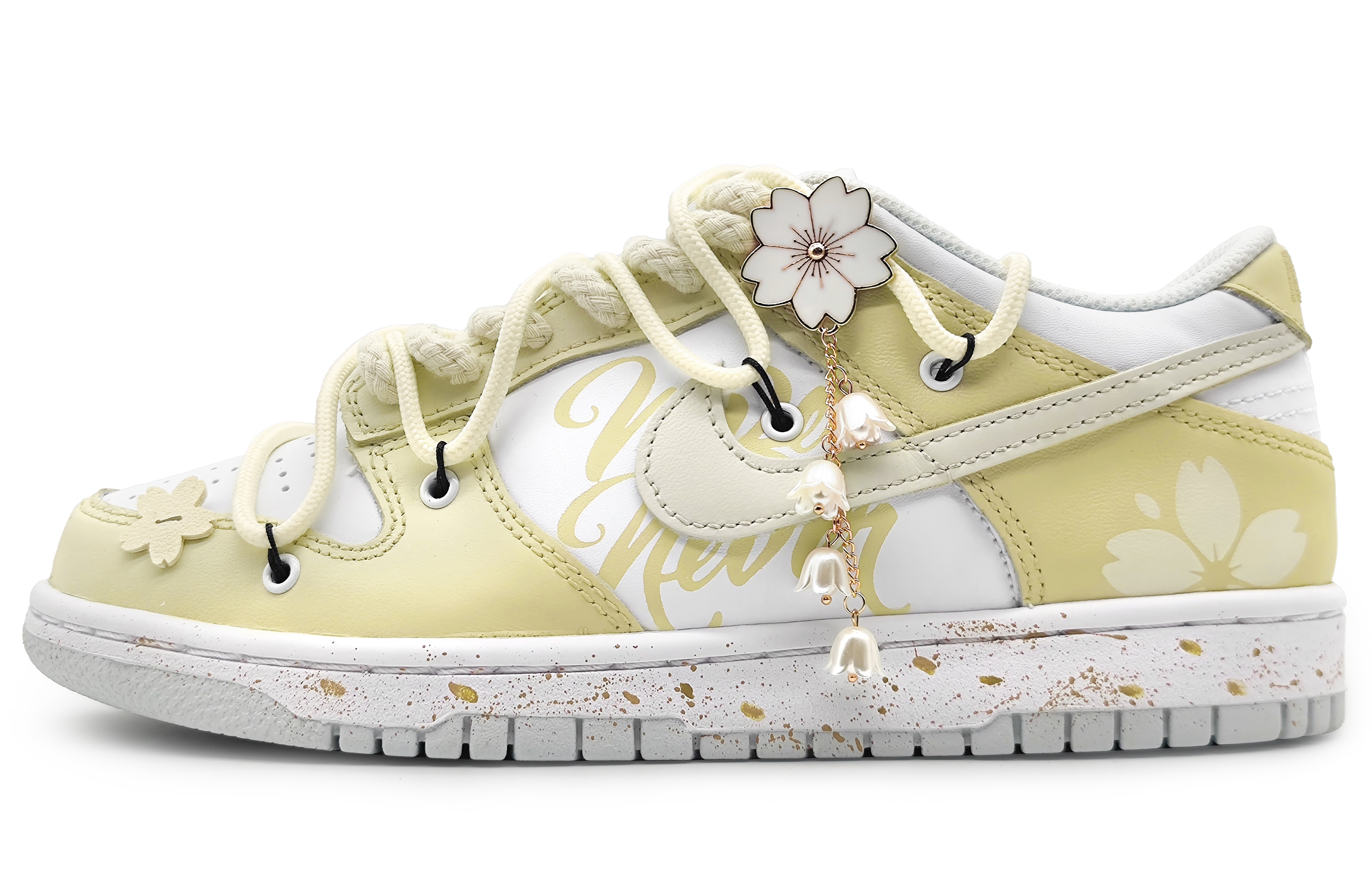 Buy [Sepatu Custom] Nike Dunk Low 'Cherry Blossom Splash' DV0831-101(Team16-男款樱粉甘露松花解构)
