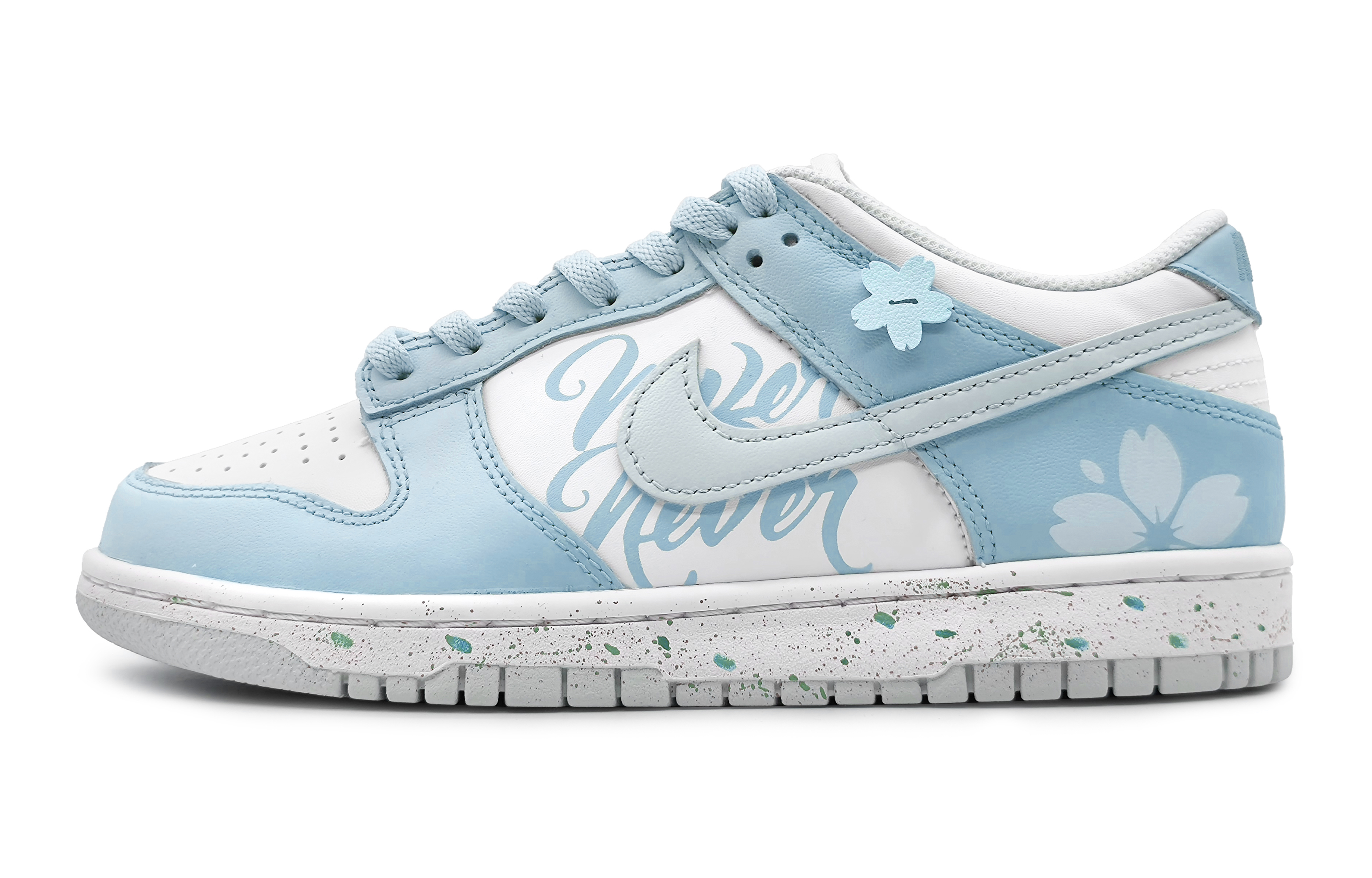 Buy 나이키 덩크 로우 '벚꽃 스플래시' (커스텀) DH9765-102(Team16-女款樱粉甘露蓝色)