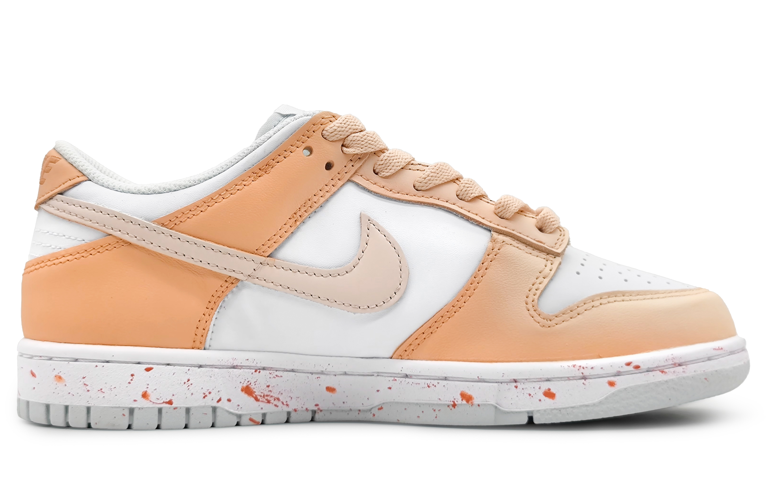 Order 【訂製球鞋】 Nike Dunk Low 櫻粉甘露 櫻花濺灑 清新簡約 漸變色彩 防滑耐磨 低筒 板鞋 男款 橘粉