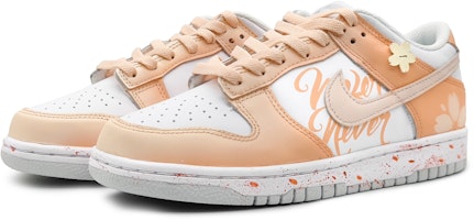 나이키 덩크 로우 '벚꽃 스플래시' (커스텀) DV0831-101(Team16-男款樱粉甘露橘粉) Lookbook 나이키 덩크 로우 '벚꽃 스플래시' (커스텀) DV0831-101(Team16-男款樱粉甘露橘粉)