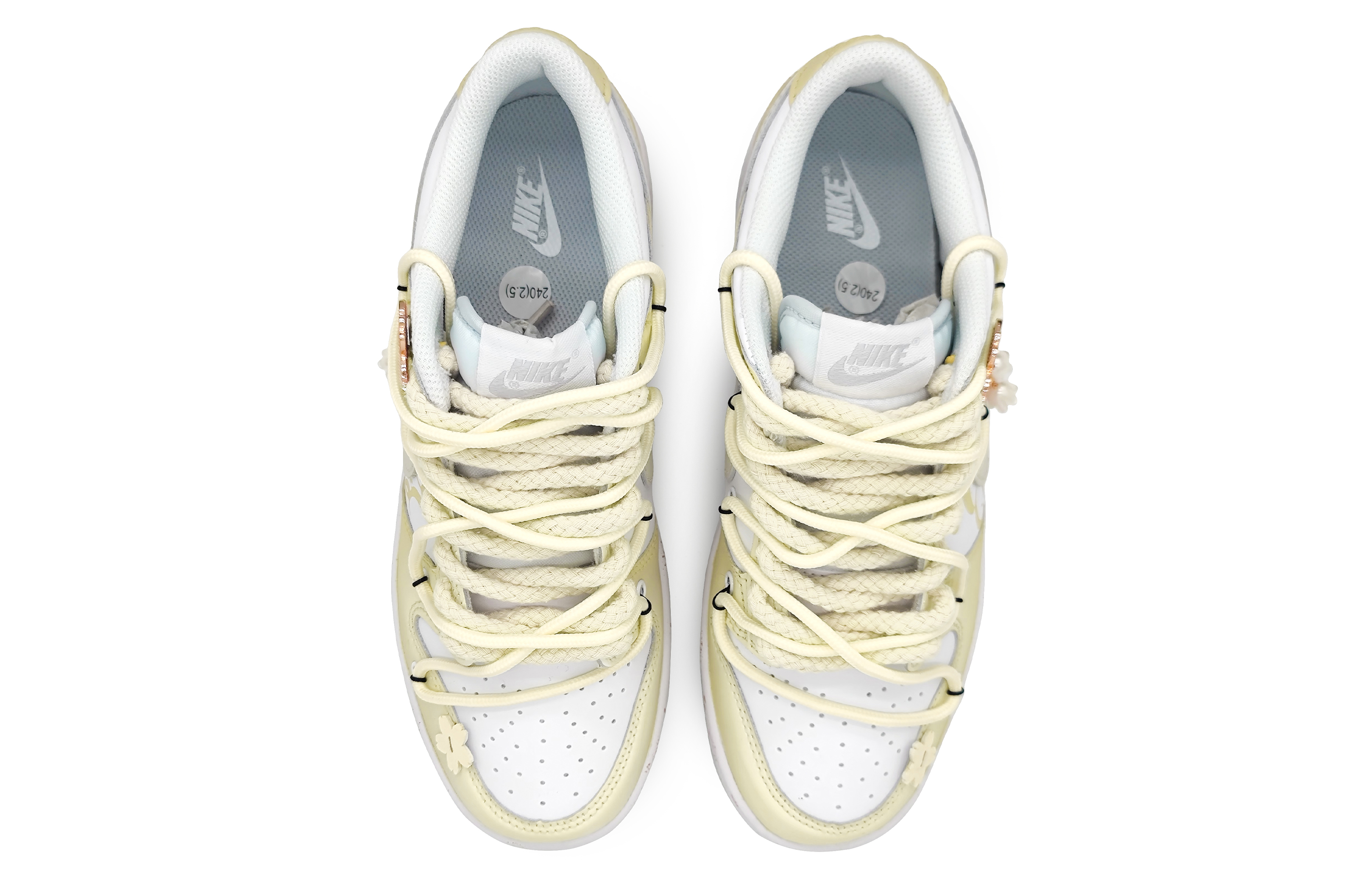 Shop [Sepatu Custom] Nike Dunk Low 'Cherry Blossom Splash' DV0831-101(Team16-男款樱粉甘露松花解构)