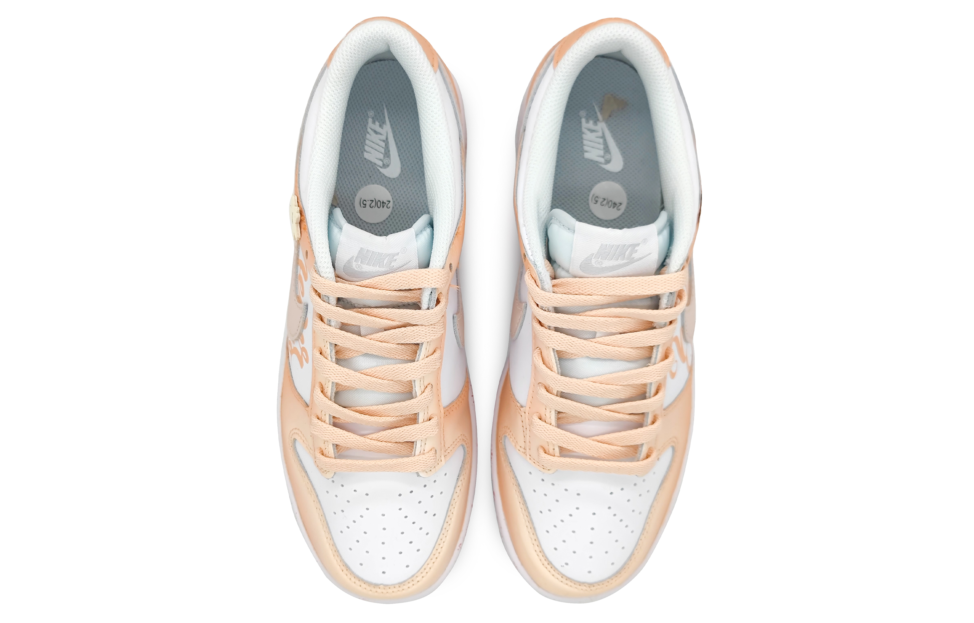 Shop 【訂製球鞋】 Nike Dunk Low 櫻粉甘露 櫻花濺灑 清新簡約 漸變色彩 防滑耐磨 低筒 板鞋 男款 橘粉