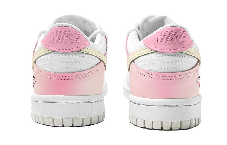 Shop [Zapatillas Personalizadas] Nike Dunk Low 'Cereza Gradiente Rosa-Blanco' DH9765-100(TeamK-一箭穿心)