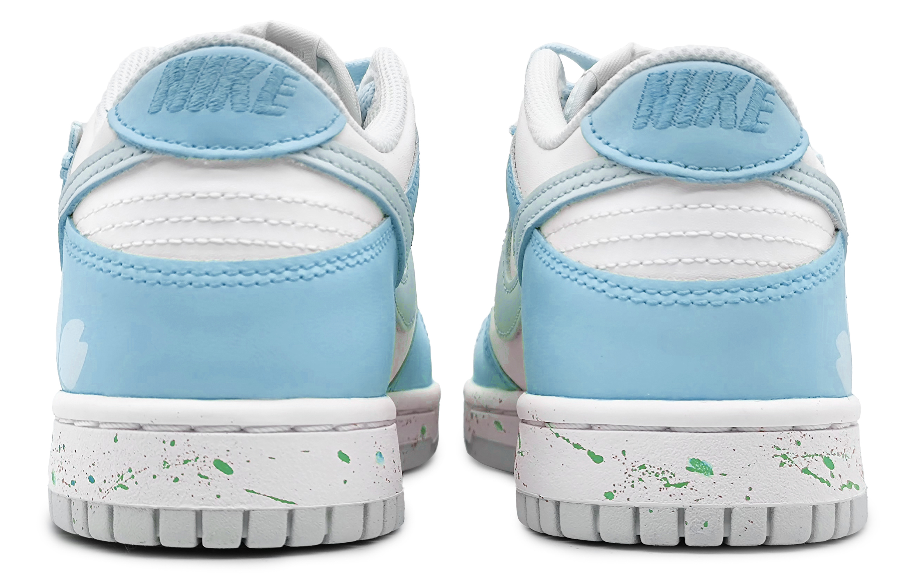 Purchase ナイキ ダンク LOW "チェリーピンクデュー" (カスタム) DV0831-101(Team16-男款樱粉甘露蓝色)