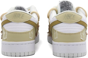 【定制球鞋】 Nike Dunk Low 吉祥吉米 棋盤格 國際象棋 塗鴉 低幫 板鞋 GS 白棕 Shop 【定制球鞋】 Nike Dunk Low 吉祥吉米 棋盤格 國際象棋 塗鴉 低幫 板鞋 GS 白棕